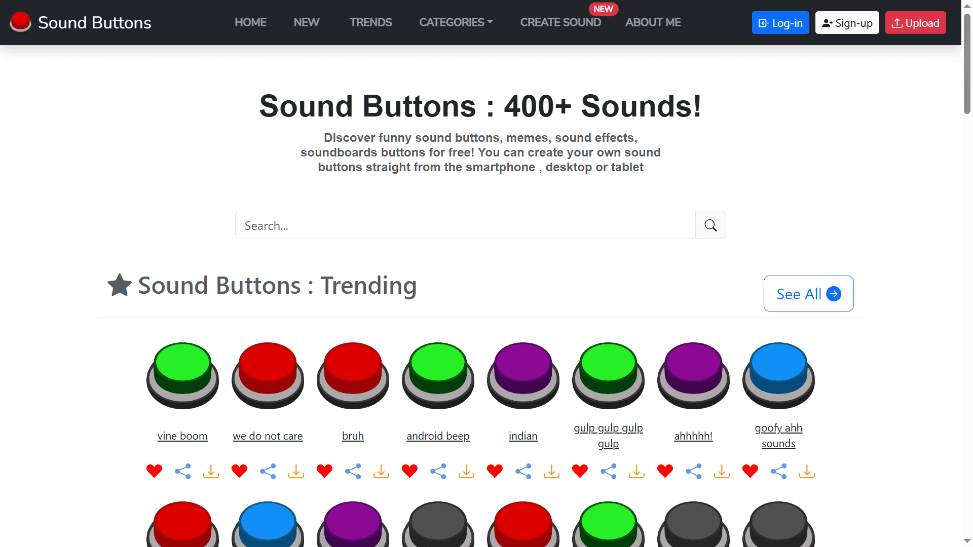 Sound Buttons World